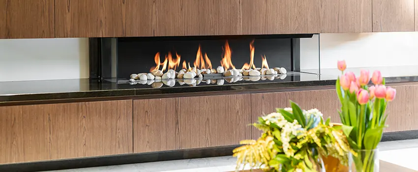 Double-height Fireplace Design Refurbishment in Prunedale, California
